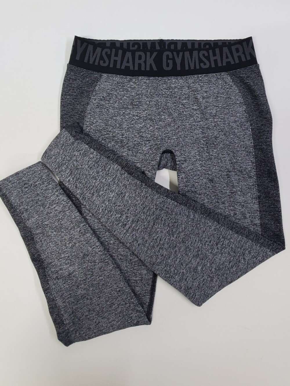 Gymshark Women's Gray/Black Athletic Leggings Small